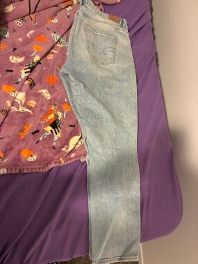 Light Wash Straight Leg Jeans - American eagle